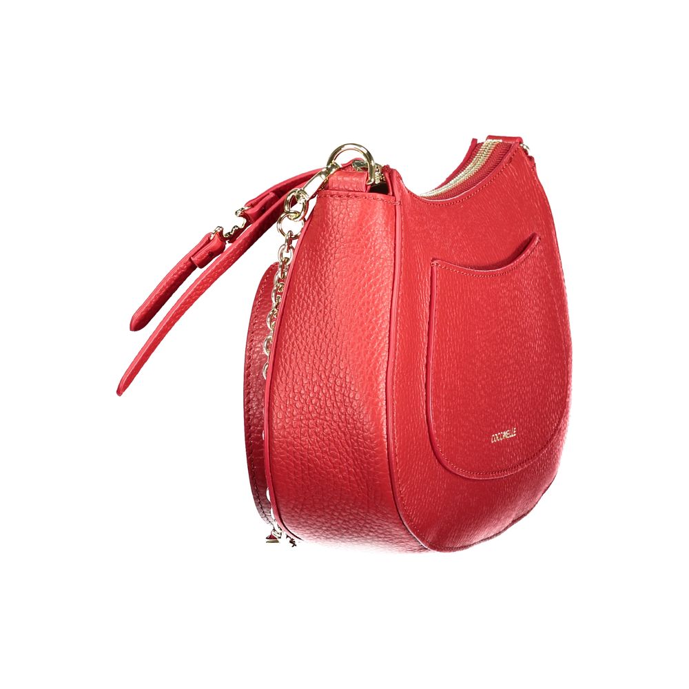 Coccinelle Rosso Pelle Women Handbag - ClickThatClicks 