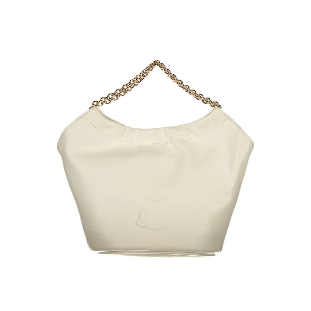 Coccinelle Bianco Leather Woman Handbag - ClickThatClicks 
