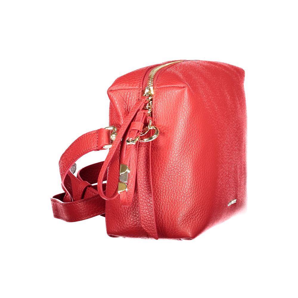 Coccinelle Rosso Pelle Women Handbag - ClickThatClicks 