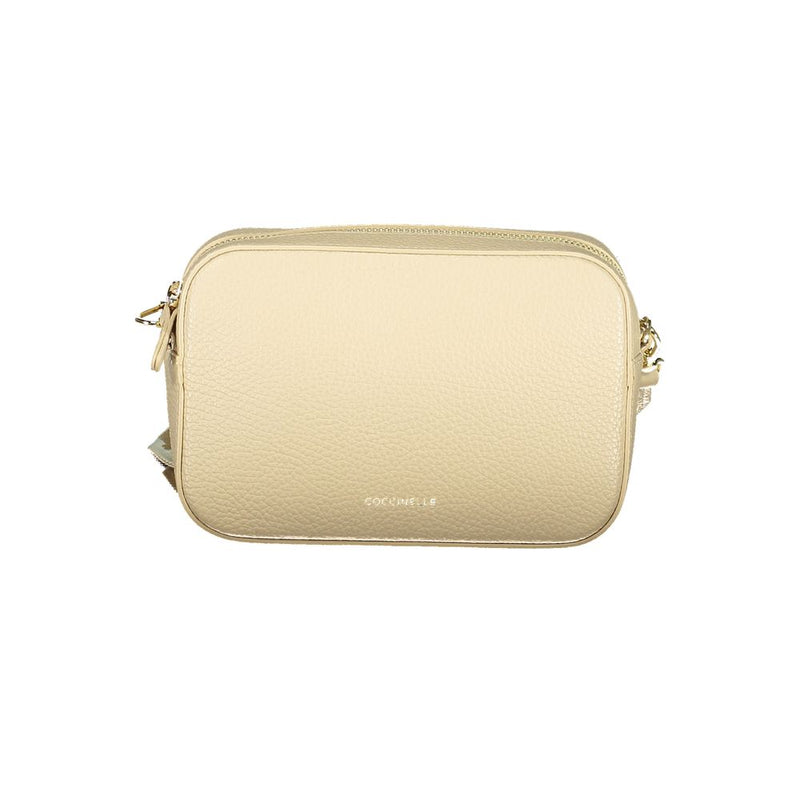 Coccinelle Beige Leather Women Handbag - ClickThatClicks 