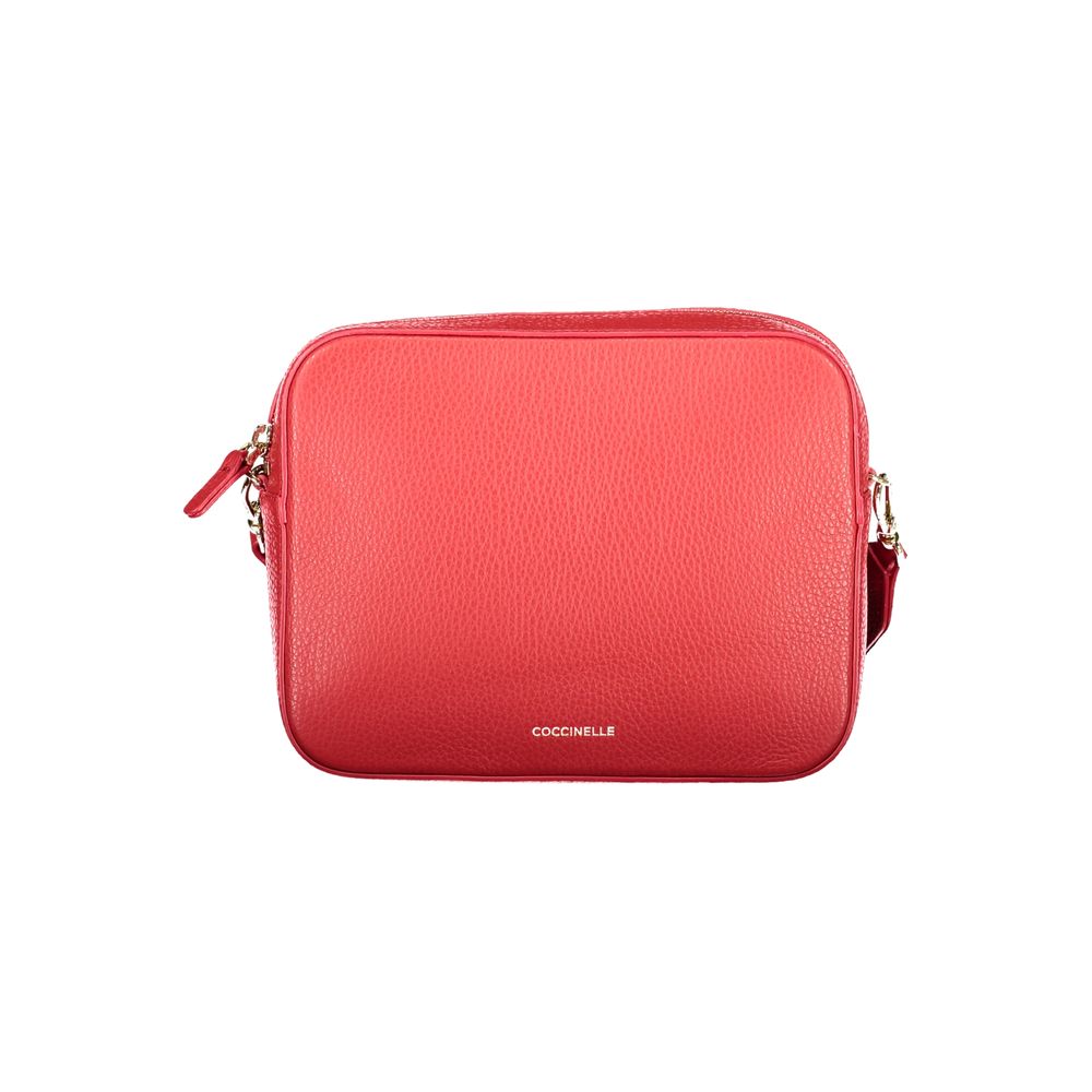 Coccinelle Red Leather Women Handbag - ClickThatClicks 