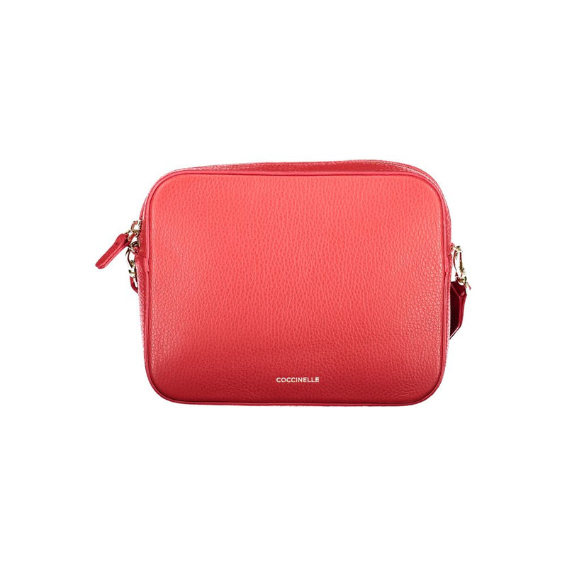 Coccinelle Red Leather Women Handbag - ClickThatClicks 
