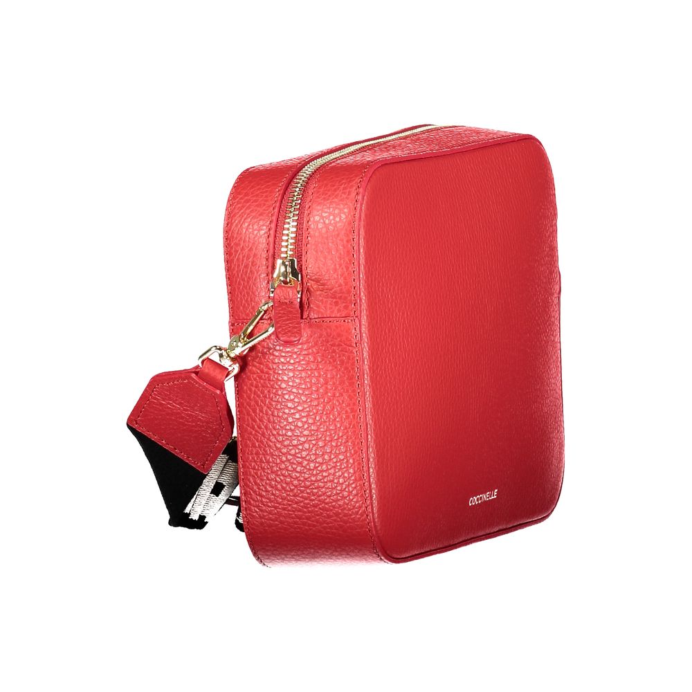 Coccinelle Red Leather Women Handbag - ClickThatClicks 