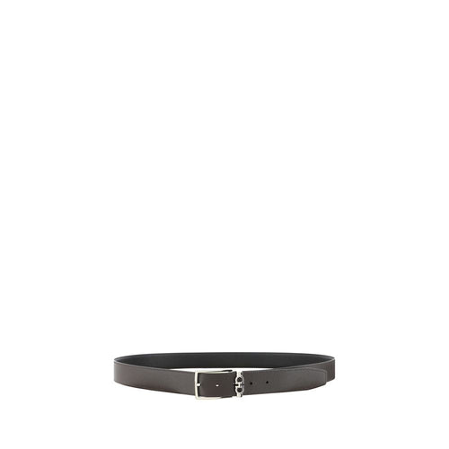 Ferragamo Black Calf Leather Bos Taurus Regular Belt - ClickThatClicks 