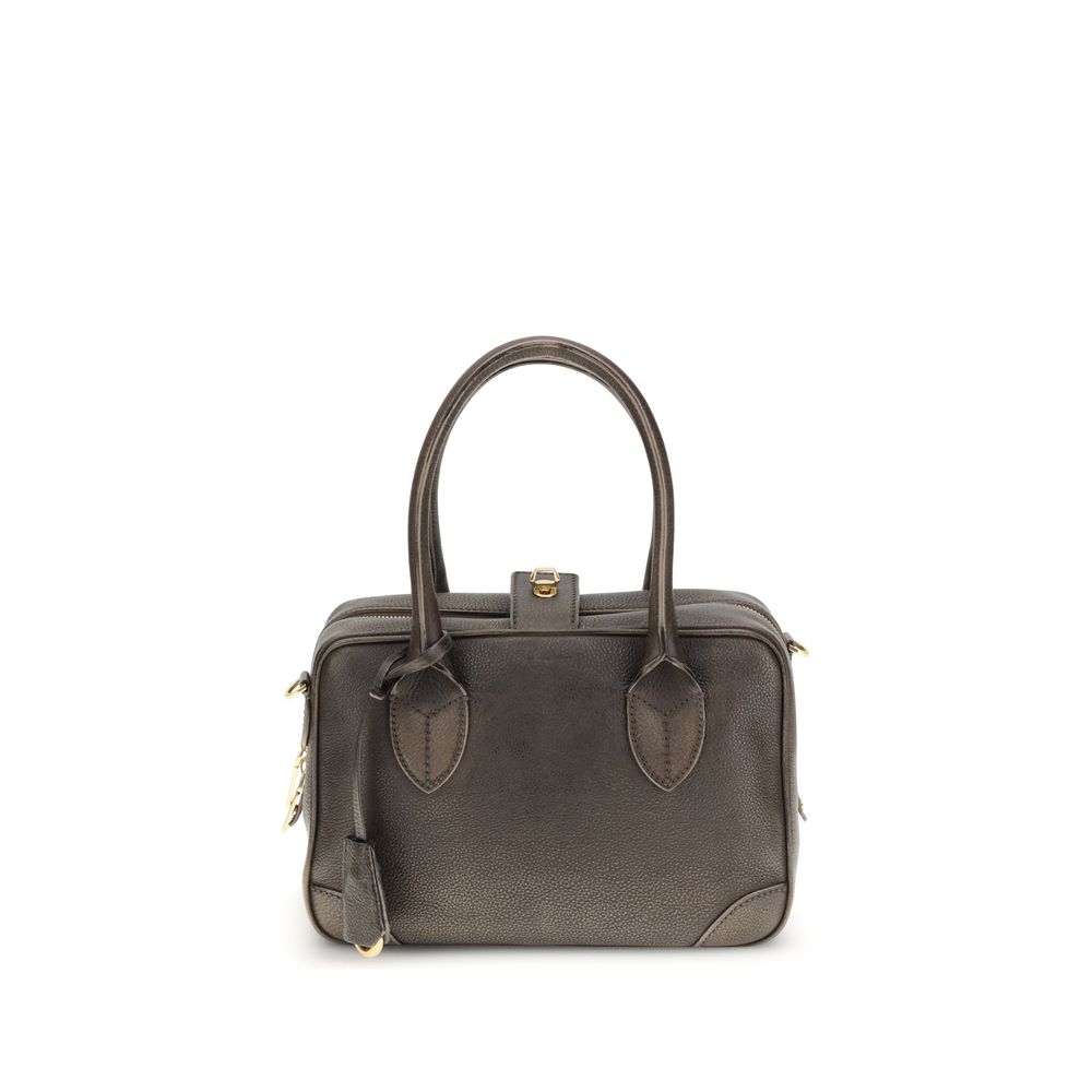 Golden Goose Brown Calf Leather Bos Taurus Shoulder Bag - ClickThatClicks 