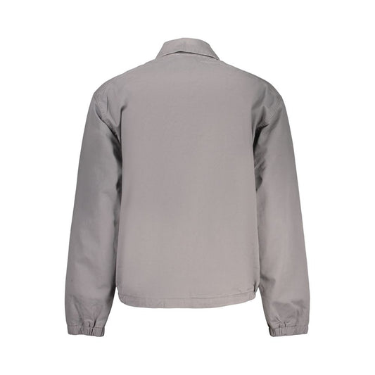 Timberland Grigio Cotton Men's Jacket - ClickThatClicks 