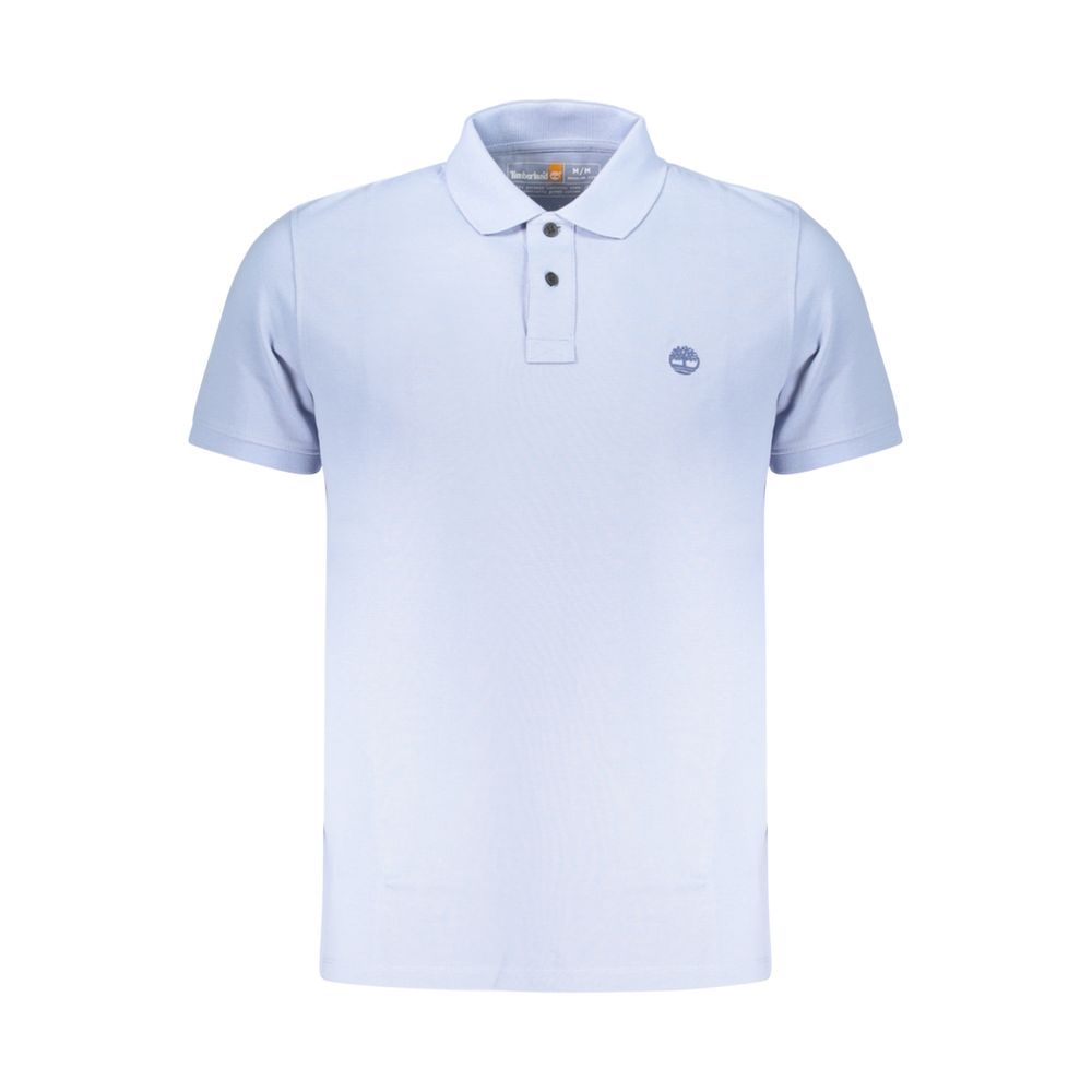 Timberland Azzurro Cotton Men's Polo - ClickThatClicks 