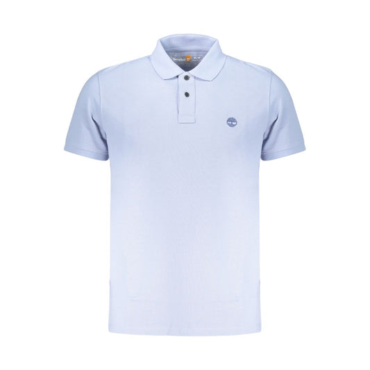 Timberland Azzurro Cotton Men's Polo - ClickThatClicks 