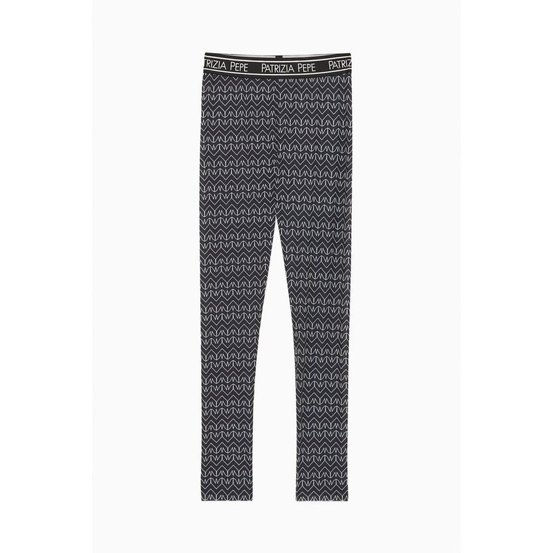Patrizia Pepe Black Polyester Leggings
