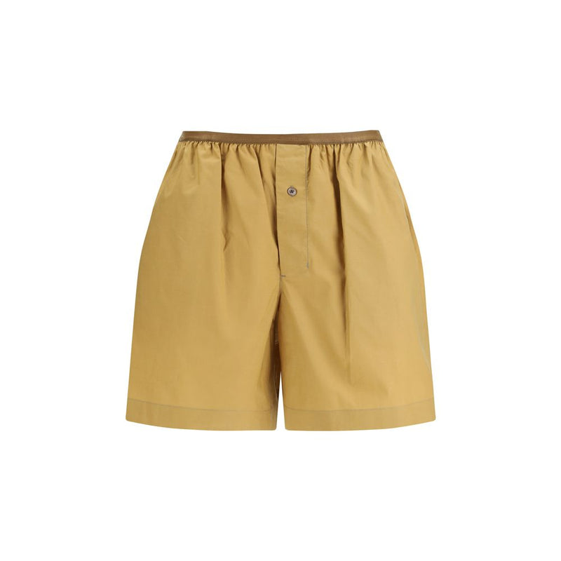 Lemaire Beige Cotton Bermuda Shorts