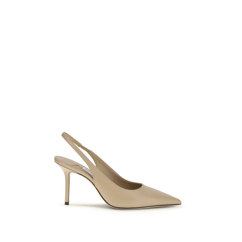 Jimmy Choo Beige Calf Leather Bos Taurus High Heel Pumps