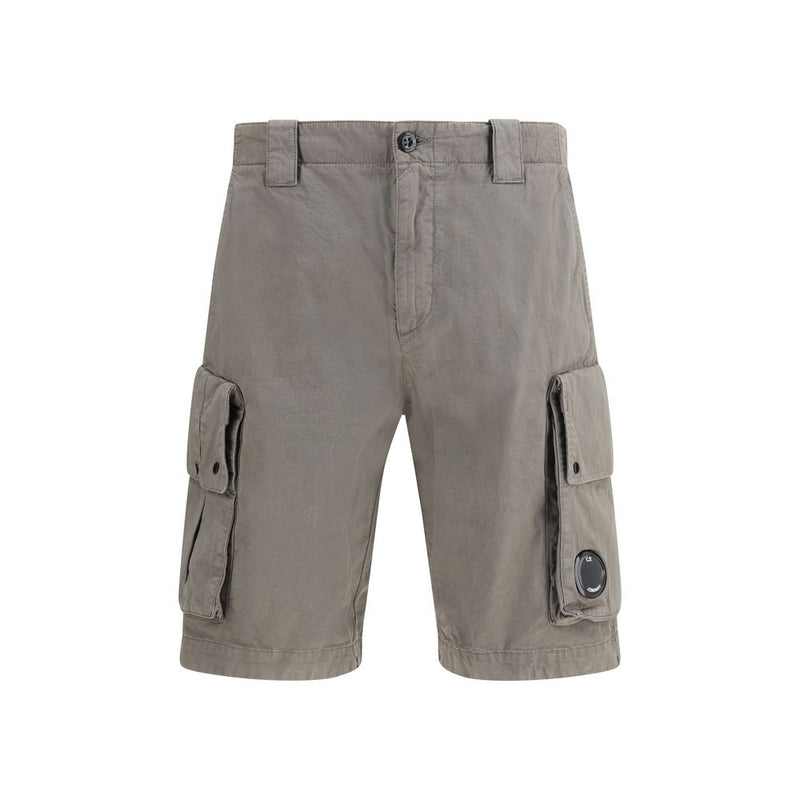 C.P. Company Gray Cotton Bermuda Shorts