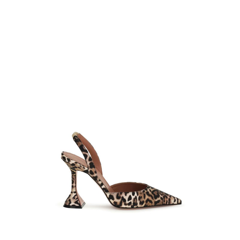 Amina Muaddi Multicolor Silk High Heel Pumps
