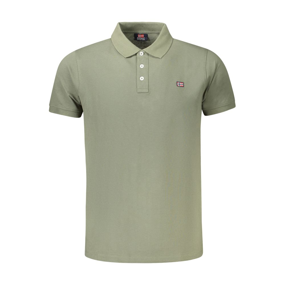 Norway 1963 Verde Cotton Men Polo