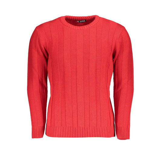 U.S. Grand Red Acrylic Men's Sweater