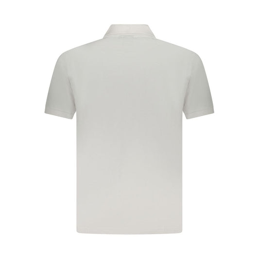 U.S. Grand White Cotton Men Polo Shirt