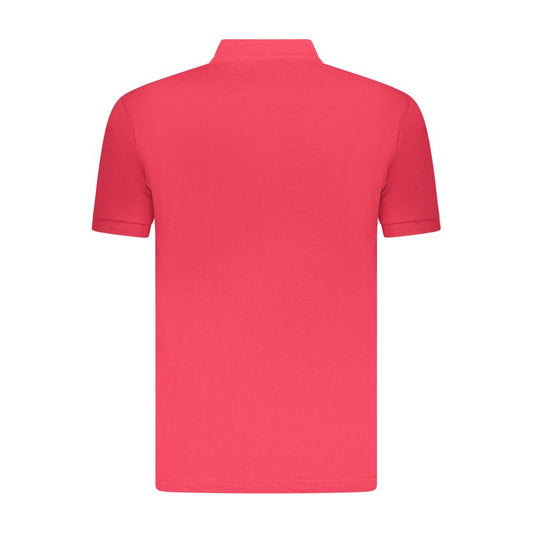 U.S. Grand Red Cotton Men Polo Shirt