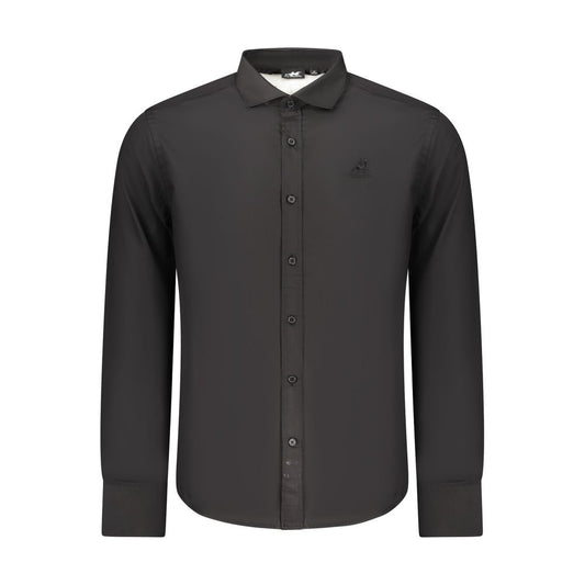 U.S. Grand Polo Black Cotton Mens Shirt
