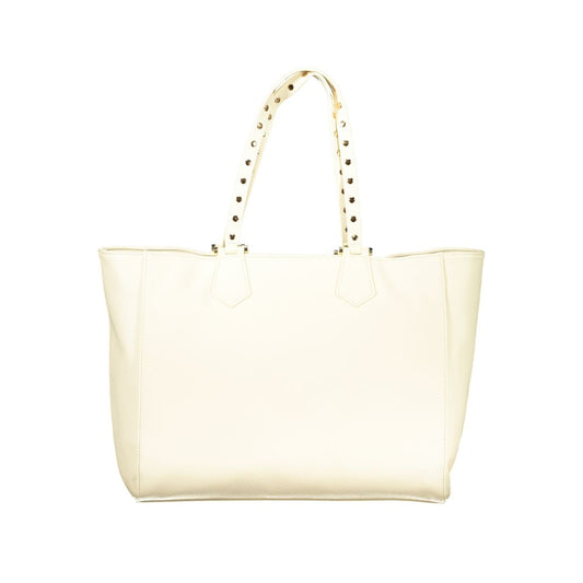 Cafenoir Beige Polyurethane Women's Shoulder Bag