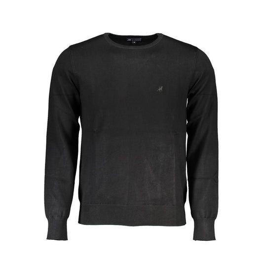 U.S. Grand Polo Black Viscosa Mens Sweater