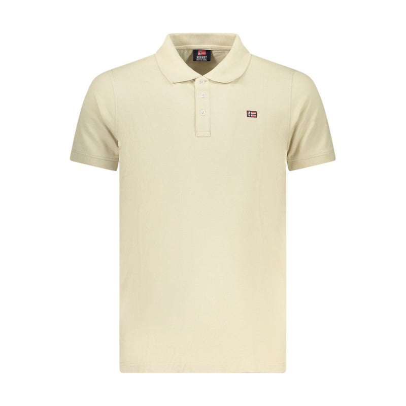 Norway 1963 Beige Cotton Men Polo Shirt