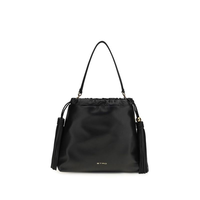 Etro Black Lamb Ovis Aries Aries Shoulder Bag