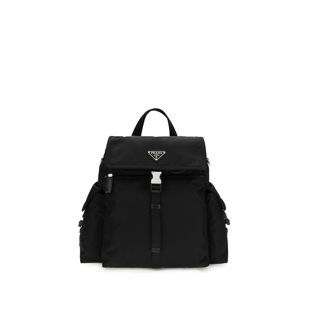 Prada Black Recycled Polyamide Backpack