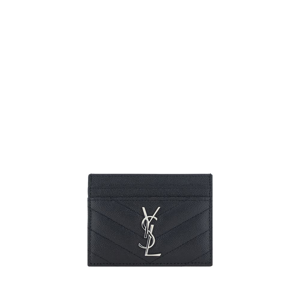 Saint Laurent Black Calf Leather Bos Taurus Wallet