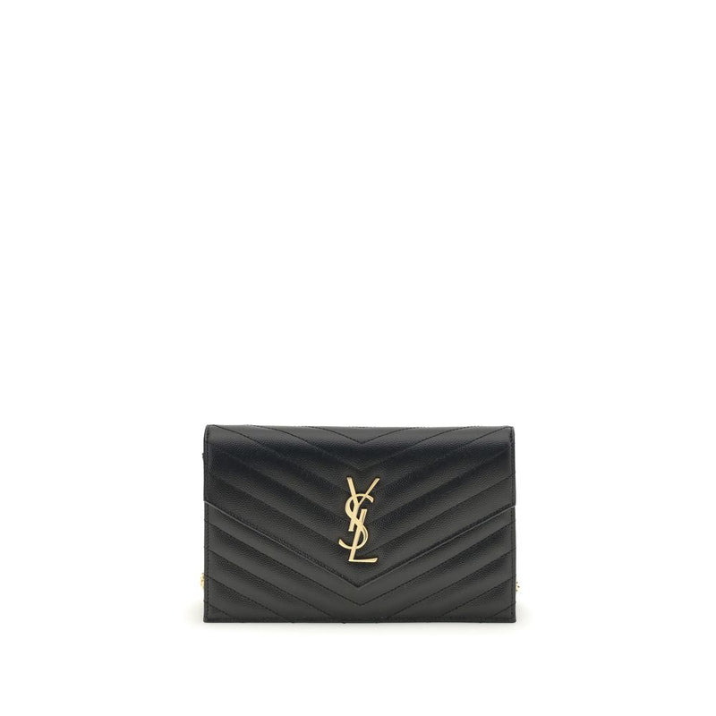 Saint Laurent Black Calf Leather Bos Taurus Shoulder Bag