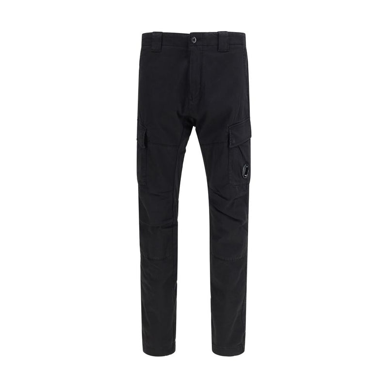C.P. Company Black Cotton Cargo Pants