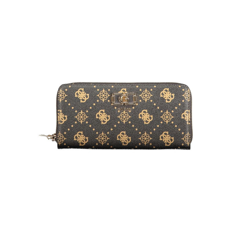 Guess Jeans Marrone Polyurethane Women Wallet