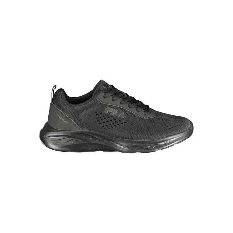 Fila Black Polyester Athletic Sneakers