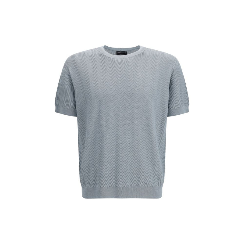 Giorgio Armani Gray Silk Sweatshirt