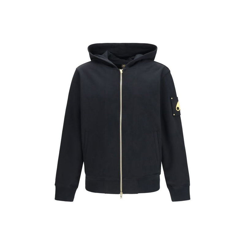 Moose Knuckles Black Cotton Sweatshirt