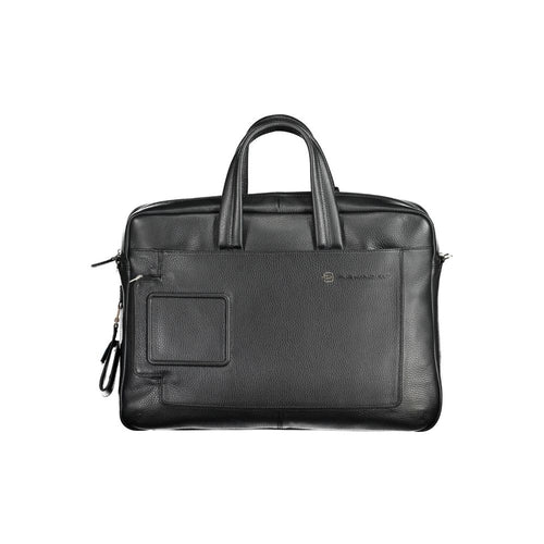 Piquadro Black Leather Men Briefcase