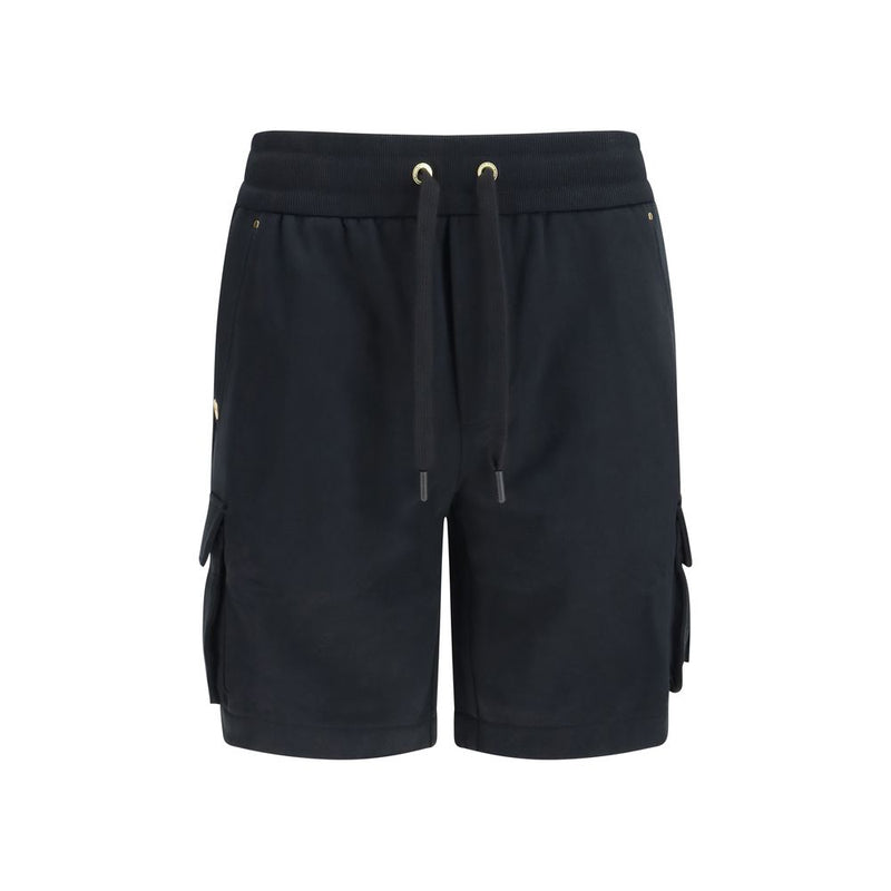 Moose Knuckles Black Cotton Bermuda Shorts