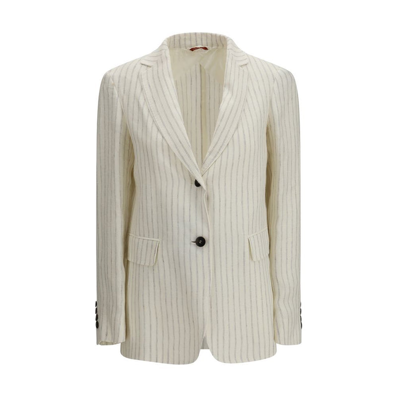 Max Mara Beige Linen Blazer