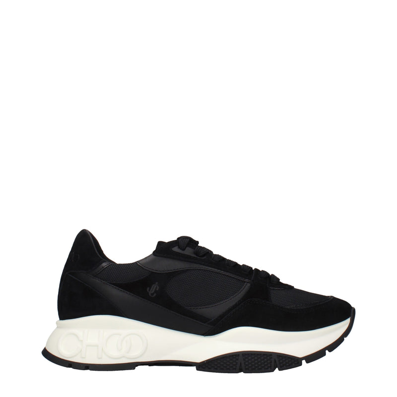 Jimmy Choo Black Fabric Athletic Sneakers