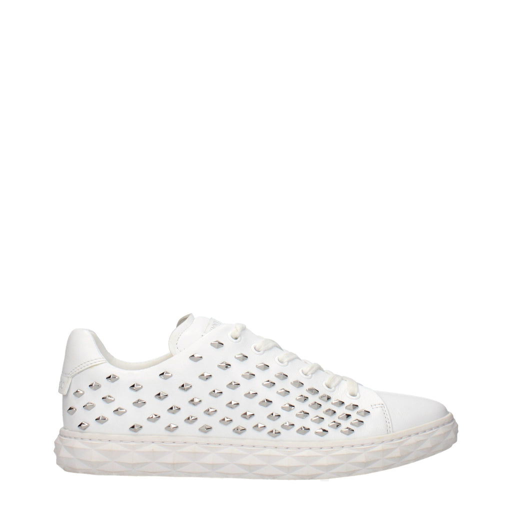 Jimmy Choo White Leather Sneakers