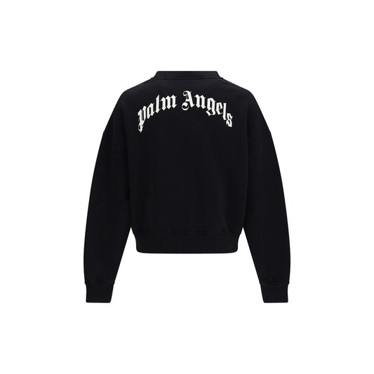 Palm Angels Black Cotton Sweatshirt