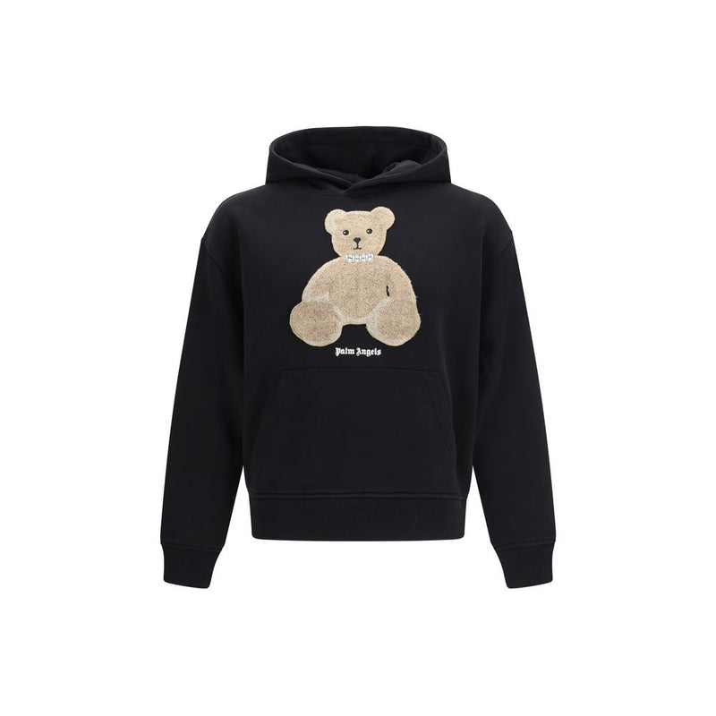 Palm Angels Black Cotton Sweatshirt