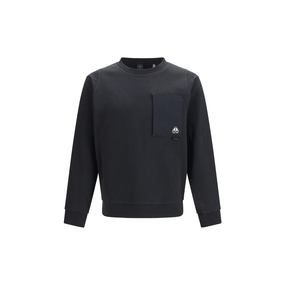 Moose Knuckles Black Cotton Sweatshirt