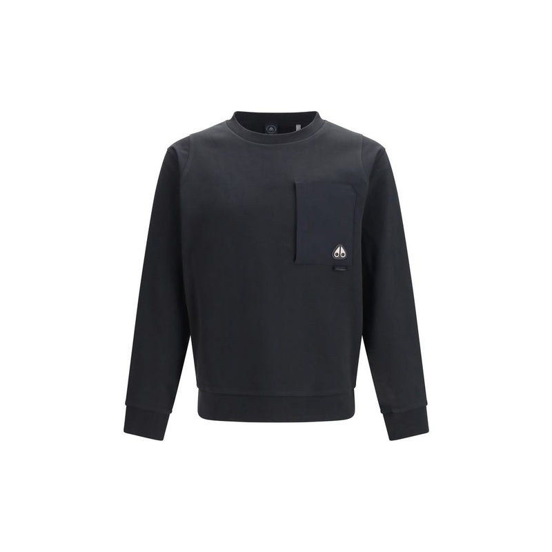 Moose Knuckles Black Cotton Sweatshirt