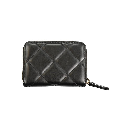 Mario Valentino Black Polyurethane Women's Wallet