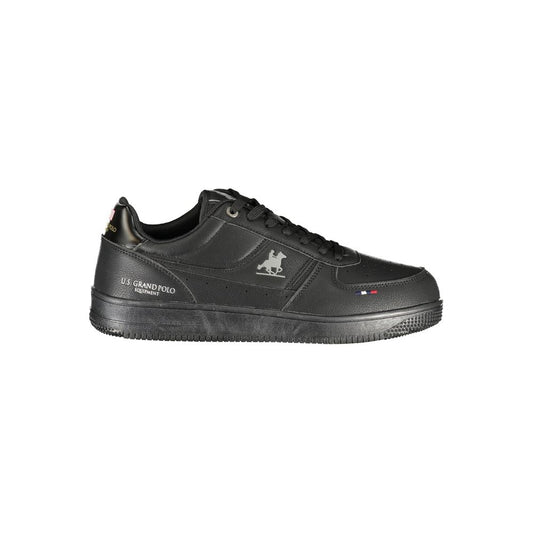 U.S. Grand Polo Black Polyurethane Men's Sneaker