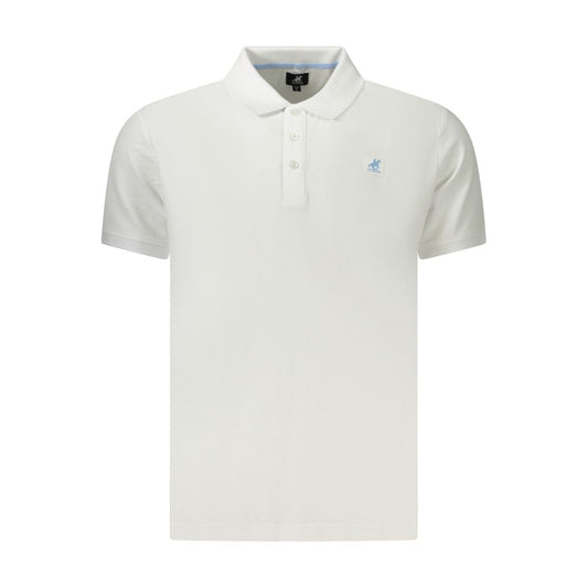 U.S. Grand Polo White Cotton Men's Polo Shirt