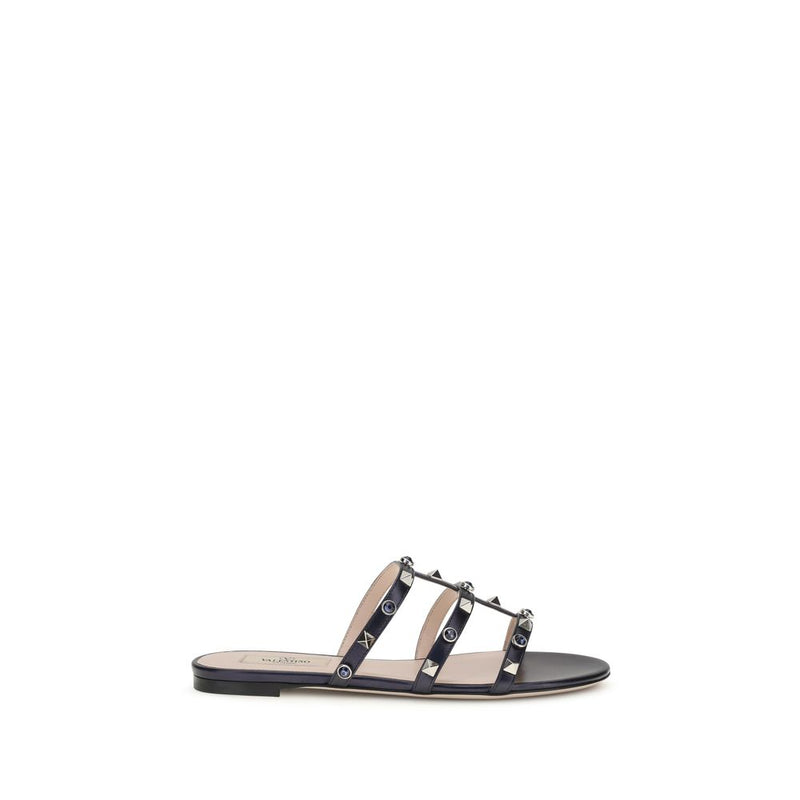 Valentino Garavani Blue Napa Leather / Calf Bos Taurus Sandals