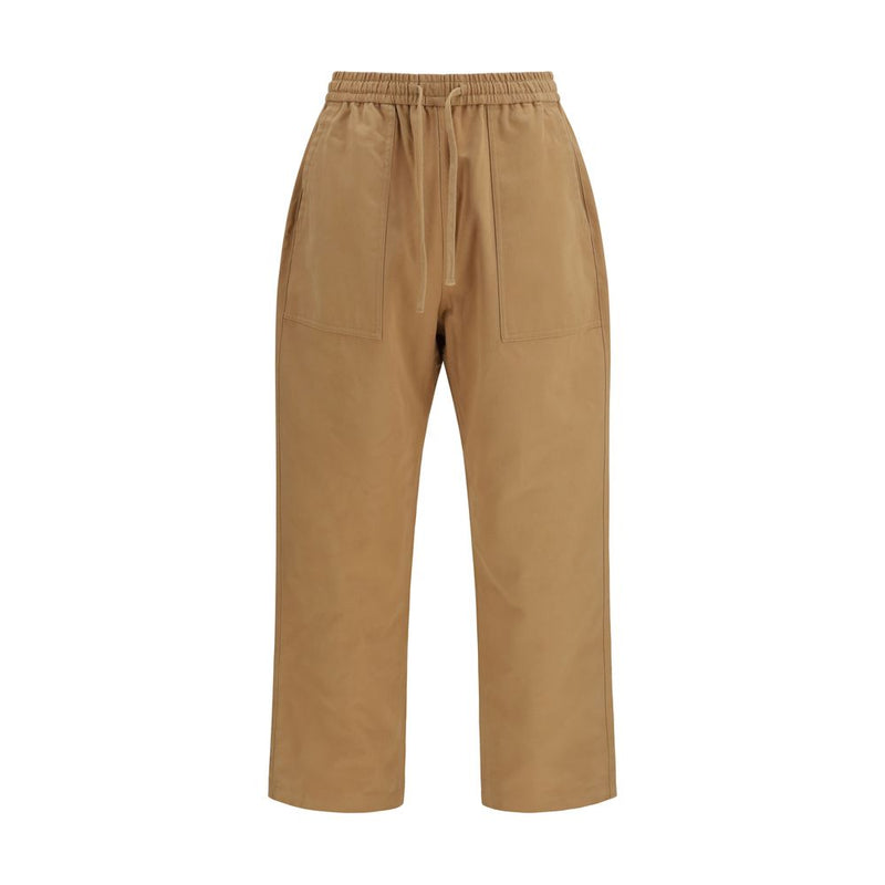 Maison Kitsuné Beige Cotton Casual Pants
