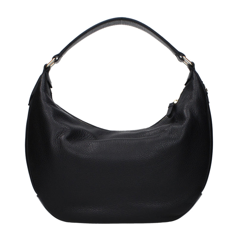 Jimmy Choo Black Leather Shoulder Bag