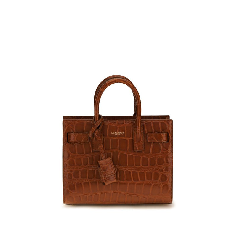 Saint Laurent Brown Calf Leather Bos Taurus Shoulder Bag